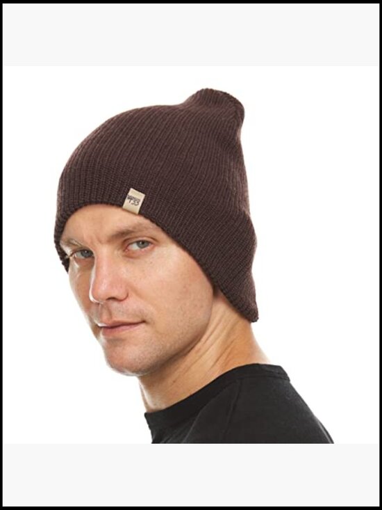 Merino Wool Beanie Hat - Soft Warm Winter Skull Cap